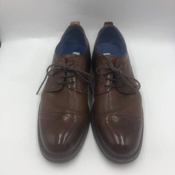 Steve Madden Mens Brown Leather Cap Toe Oxford Dress Shoes Size 8 Lesko Lace Up main image 10